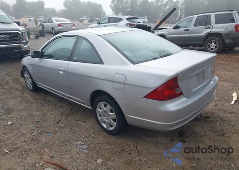 2002 Honda Civic Ex z USA, uszkodzony, nr VIN 1HGEM22952L033290